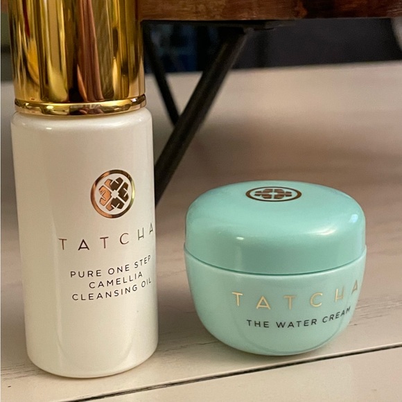 Tatcha Bundle - Pure One Step Camellia Cleansing Oil & Water Cream! Travel Size! - Picture 7 of 10